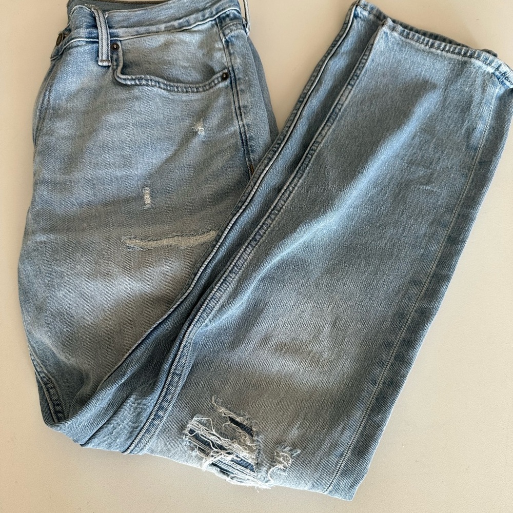 Light Blue Distressed Jeans